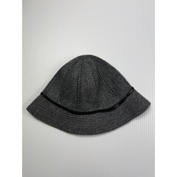 Banana‎ republic gray knit lambswool bucket cap women's M/L - Picture 2 of 7